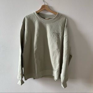 NEW H&M Sage Green Oversized Sweatshirt